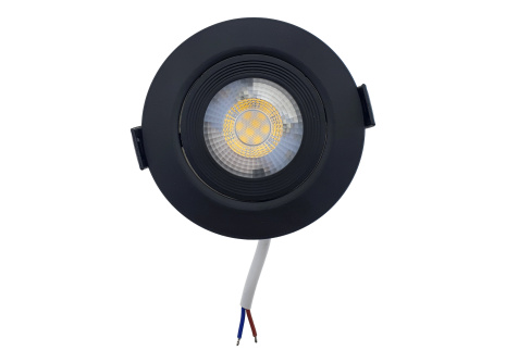 Bodové LED světlo 7W - kruhové TR 424 / 9635 Černá TRIXLINE