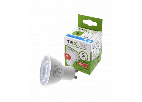 LED žárovka Trixline 5W GU10 380lm neutrální bílá ALU+PLAST