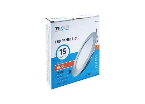 LED panel TRIXLINE TR 129 15W, kruhový vestavný 6500K