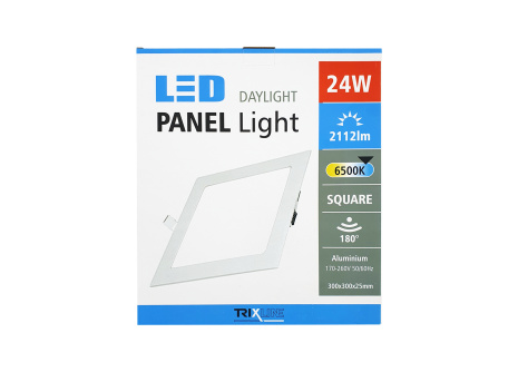 LED panel TRIXLINE 24W, čtverec vestavný 6500K