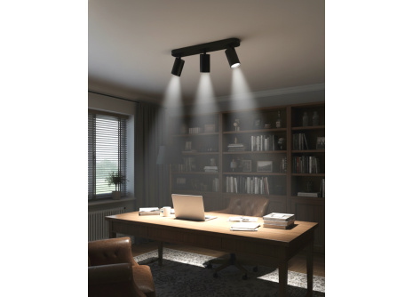 Q-04AD Stropní bodové světlo 3xGU10 černé QTEC Q-04AD Stropní bodové světlo 3xGU10 černé QTEC