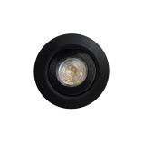 Q-13DL LED stropní svítidlo 5W - černé, kruhové - QTEC