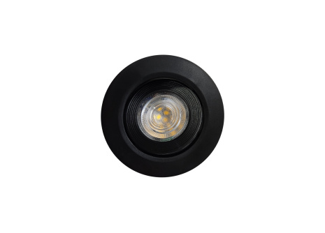 Q-13DL LED stropní svítidlo 5W - černé, kruhové - QTEC