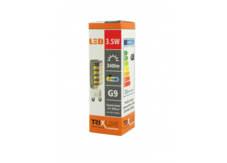LED žárovka Trixline 3,5W G9 teplá bílá