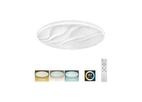 LED stropní svítidlo TR-606C - LIKA 36W 3420lm ø48cm CCT + ovladač Trixline