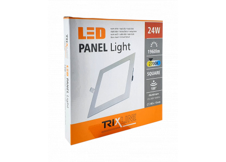 LED panel TRIXLINE 24W, čtverec vestavný 2700K