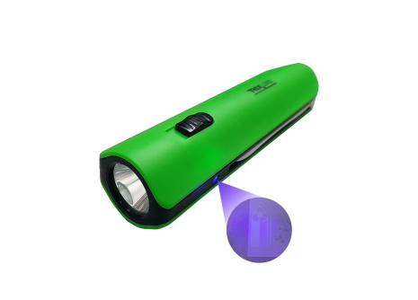 LED ruční svítilna s UV na bankovky TR-068L zelená Trixline