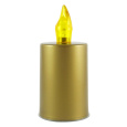 Hřbitovní svíce zlatá sv.- žlutý plamínek LED BC LUX 177