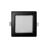 Q-58M LED panel 6W 660lm 4000K černý - čtvercový přisazený Qtec