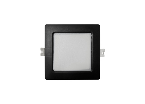 Q-58M LED panel 6W 660lm 4000K černý - čtvercový přisazený Qtec