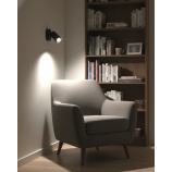 Q-02AD Stropní bodové světlo 1xGU10 černé QTEC