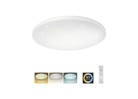 LED stropní svítidlo TR-602C - IPOLY 60W 5700lm ø58cm CCT + ovladač Trixline