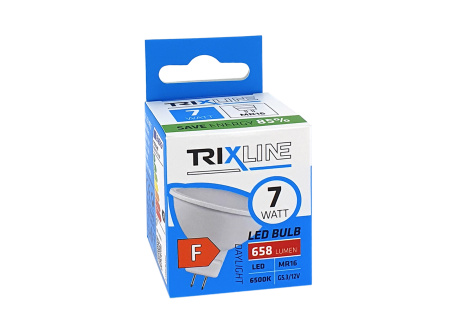 LED žárovka Trixline 7W 658lm MR16 studená bílá