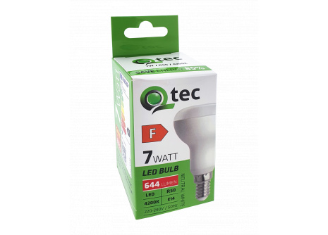LED žárovka Qtec 7W R50 E14 4200K