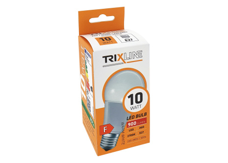 LED žárovka Trixline 10W 900lm E27 A60 2700K teplá bílá