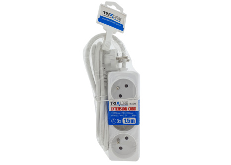 Prodlužovací přívod 3 zásuvky, 1,5m, TR 331 F TRIXLINE