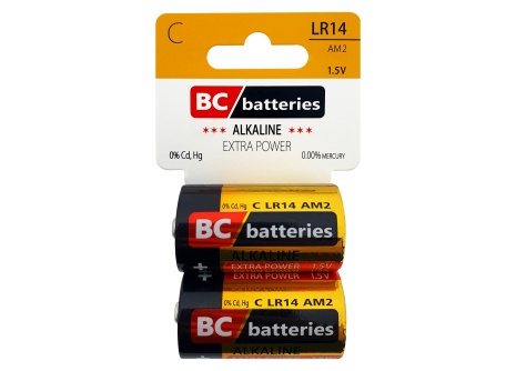 BC LR14/C AM2 Alkalická baterie - Extra power 2ks BLISTR 1,5V