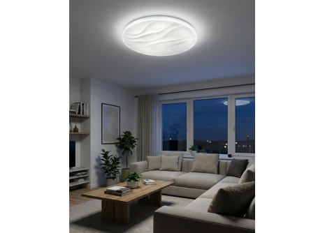 LED stropní svítidlo TR-608C - LIKA 80W 7600lm ø78cm CCT + ovladač Trixline