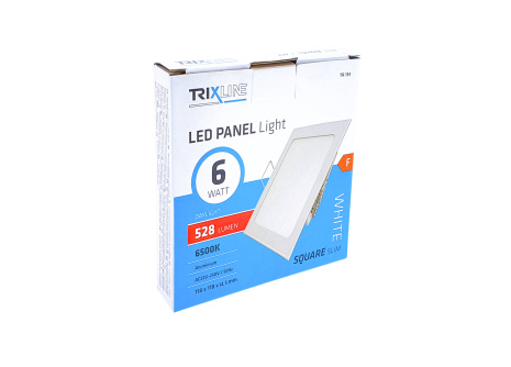 LED panel TRIXLINE TR 134 6W, čtverec vestavný 6500K