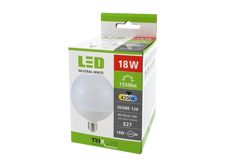 LED žárovka 18W G120 E27 neutrální bílá