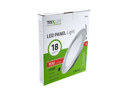 LED panel TRIXLINE TR 104 18W, kruhový vestavný 4200K