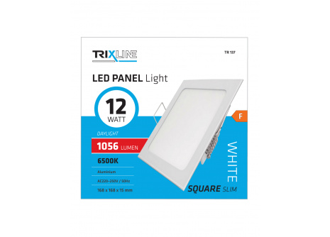 LED panel TRIXLINE TR 137 12W, čtverec vestavný 6500K