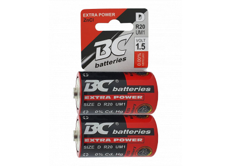 Trixline Extra power zinkochloridová baterie 1,5V R20