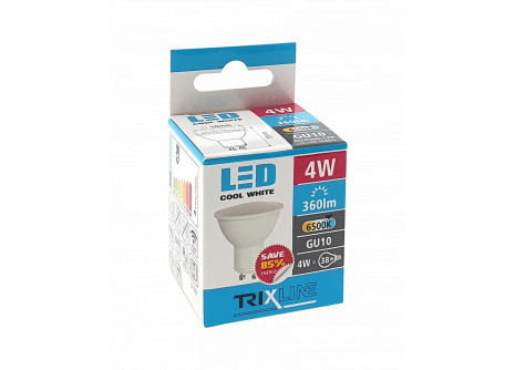 LED žárovka Trixline 4W GU10 denní bílá