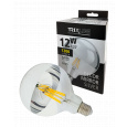 LED žárovka Trixline DECOR MIRROR G125, 12W SILVER
