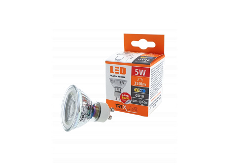 LED žárovka Trixline 5W GU10 teplá bílá