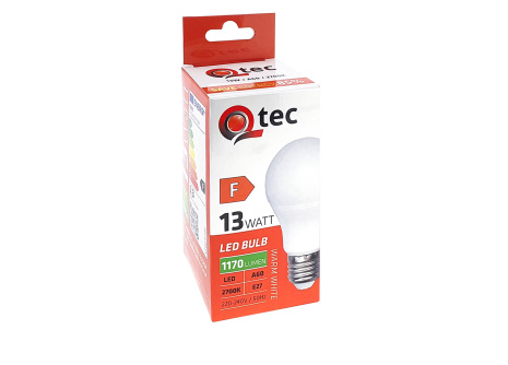 LED žárovka Qtec 13W A60 E27 2700K