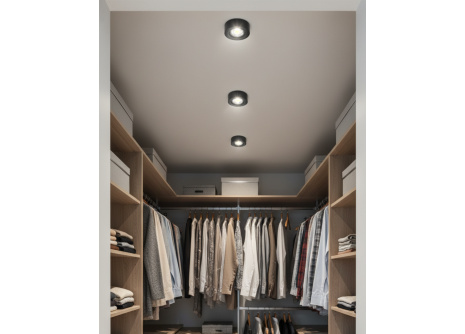 Q-13DL LED stropní svítidlo 5W - černé, kruhové - QTEC Q-13DL LED stropní svítidlo 5W - černé, kruhové - QTEC