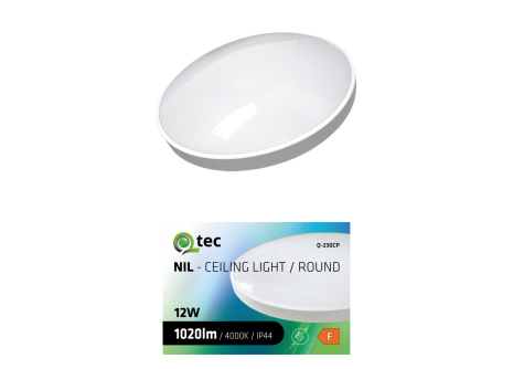 Led svítidlo QTEC Q-230CP 12W 4000K ø25cm/kruhové bílé