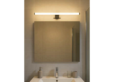 Q-314B LED 7W/600lm/4000K zrcadlové světlo 50cm - černé QTEC