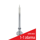 Dlouhá LED svíce - bílo-stříbrná HOME DECOR HD-119SS