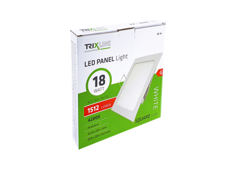 LED panel TRIXLINE TR 111 18W, čtverec vestavný 4200K