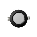 Q-50M LED panel 3W 330lm 4000K černý - kruhový vestavný Qtec